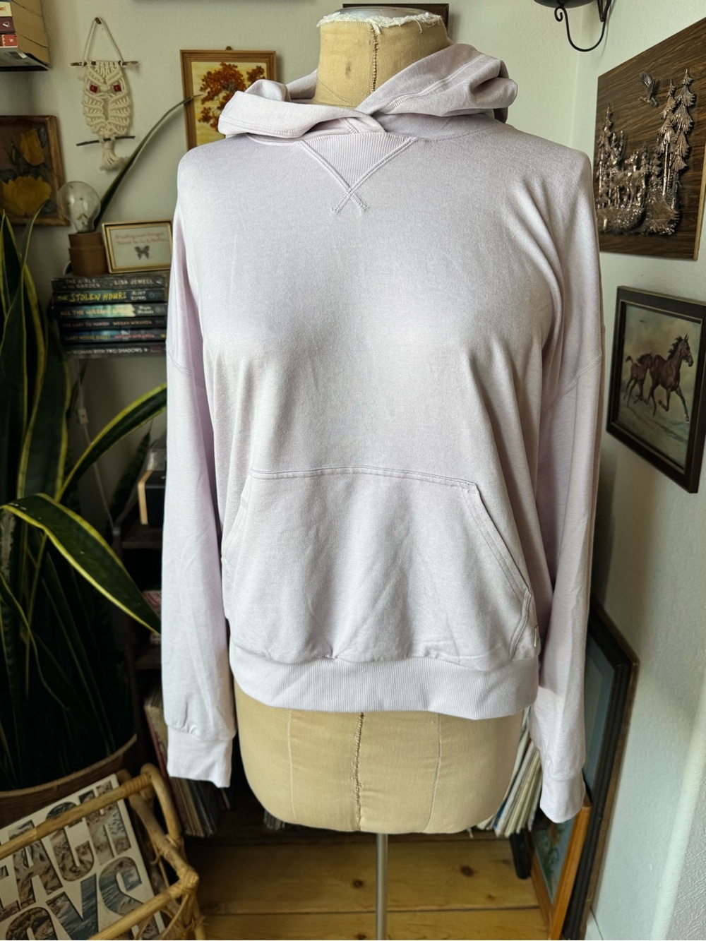 Vuori Halo Modern Pullover Hoodie Pale Lavender Large - Picture 2 of 10